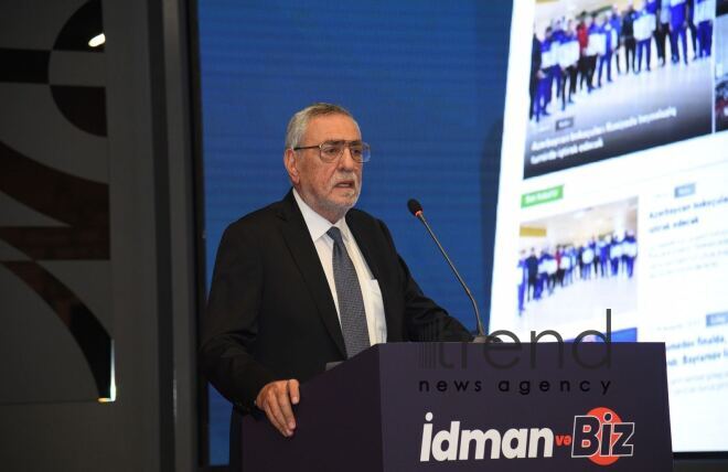 İdman və biz idman portalının təqdimat mərasimi keçirilib Azərbaycan Bakı 26 sentyabr 2023
